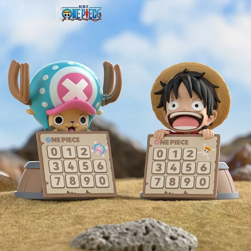

New Genuine One Piece Cute Anime Aromatherapy Integrated Parking Number Plate Luffy Chopper Car Peripheral Figure Ornament Gift
