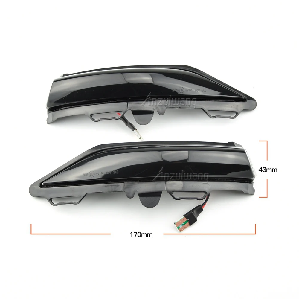 Car Styling For Ford Fiesta ST Line MK8 2018 2019 PUMA 2020 LED Side Wing Dynamic Turn Signal Light Rearview Mirror Indicator