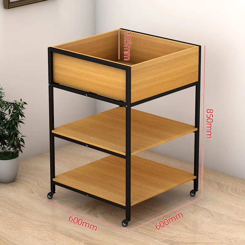 Supermarket Promotional Desk Movable Wheel Display Stand Rice Pile Milk Pile Bakery Supermarket Store Convenience Store Grain