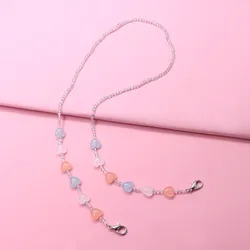 Fashion Glasses Lanyard for Children Beaded Sunglasses Chain Lovely Heart Mask Strap Neck Cord Eyewear Jewelry Accessories Gift