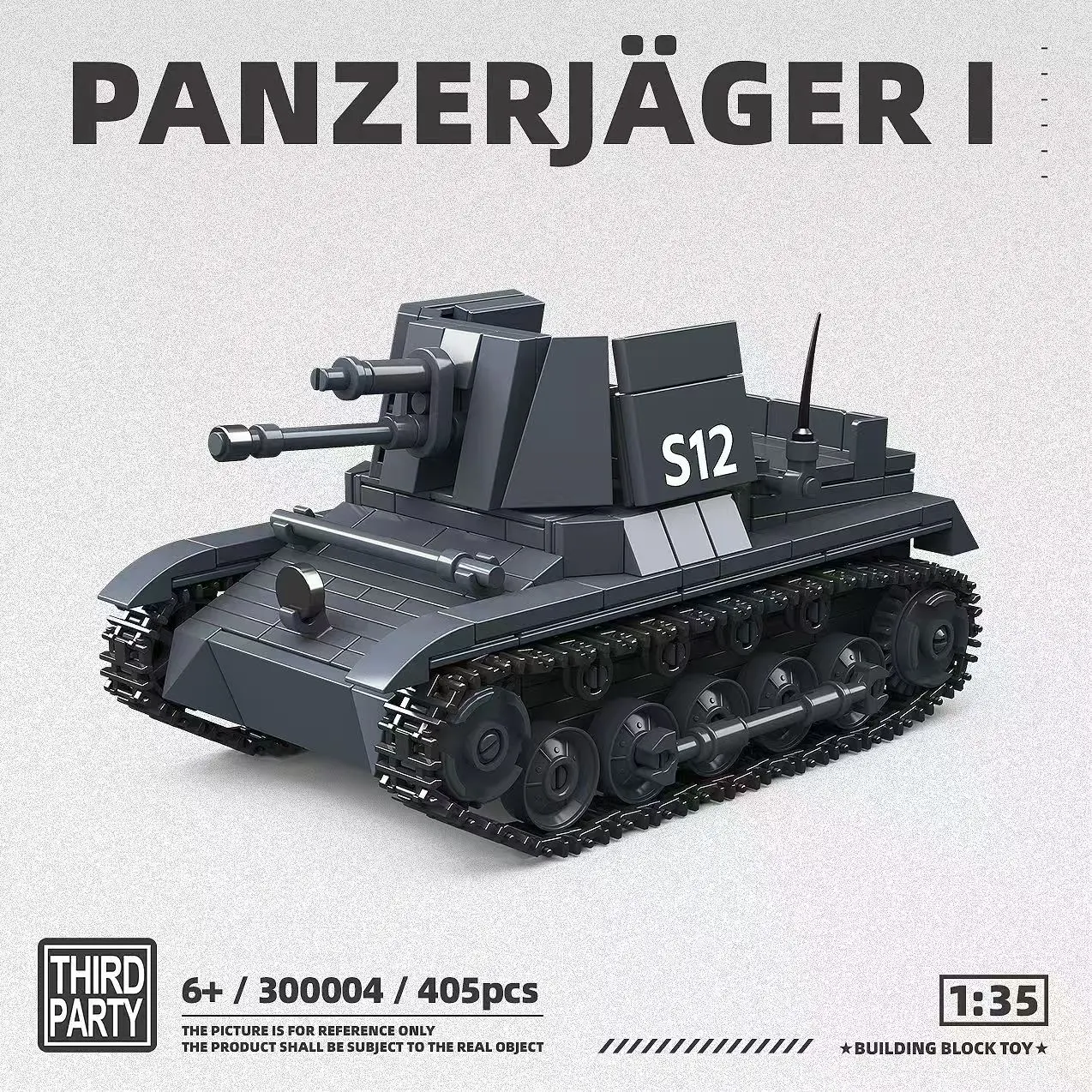 Lego Compatible Military Tank - 300004 Panzerjäger I Destruidor de Tanques