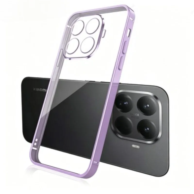 Galvanisierte Rahmen-Silikonhülle für Xiaomi 17T Pro Mi17 T, stoßfeste, galvanisierte Silikon-TPU-Schutzhülle für Xiaomi17Tpro