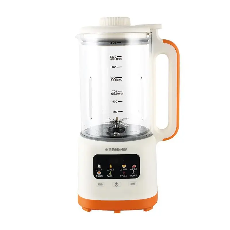 

Heated soybean milk machine, filter-free juicer, cooking machine, complementary food machine