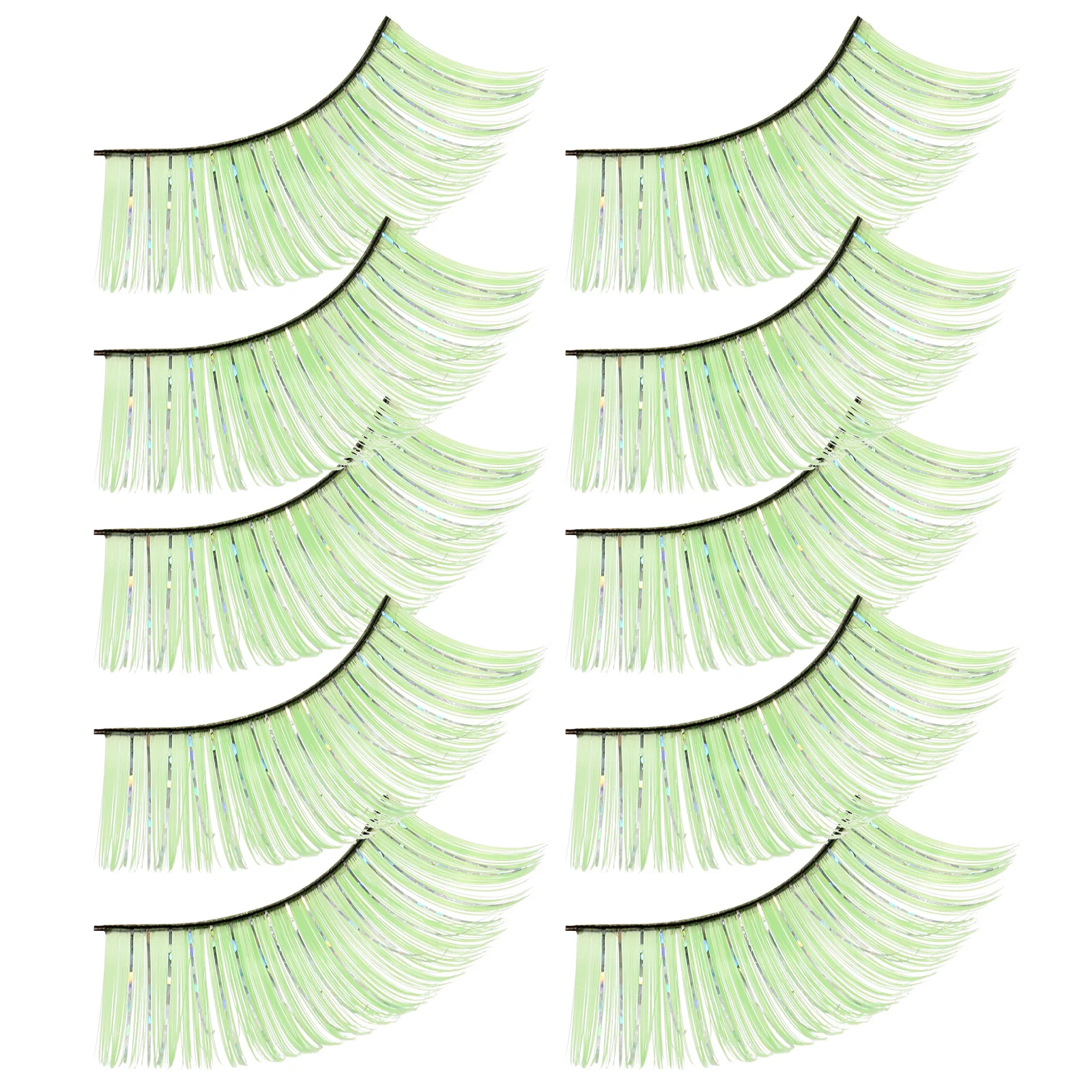 5 pares de pestañas postizas de Halloween, pestañas artificiales largas y gruesas para mujer, maquillaje de fiesta, pestañas postizas, aspecto espectacular y encantador