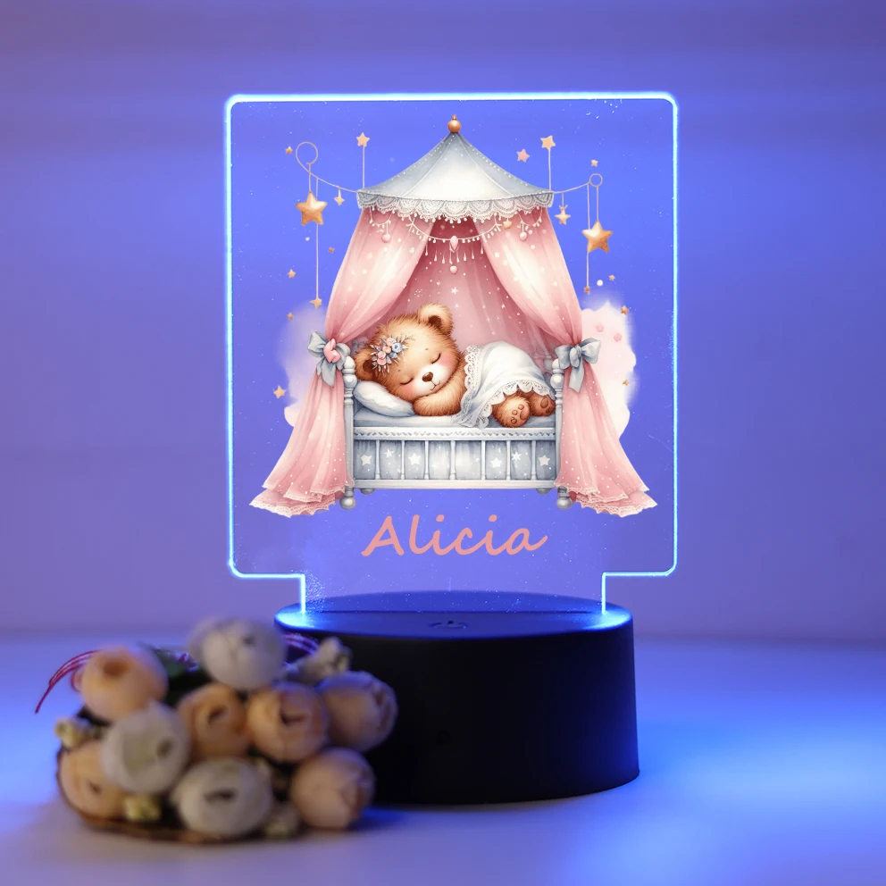 personalizado custom bear night light com crack 3d ilusao lampada para decoracao home presente de aniversario moderno 01