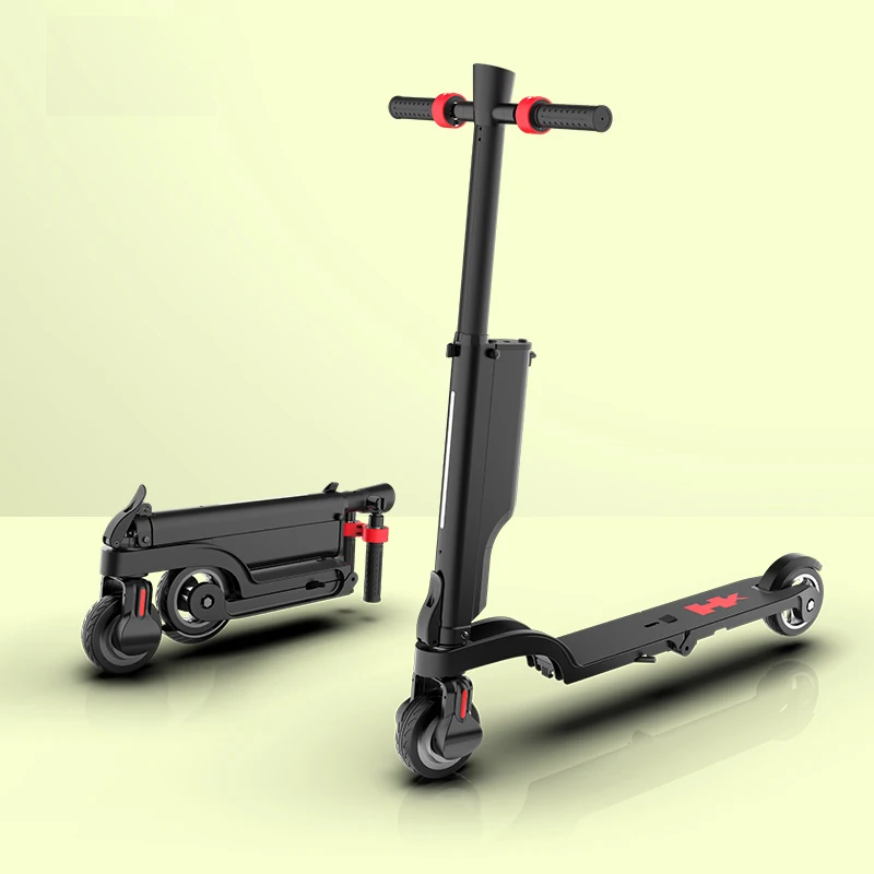 

Hot Sale X6 Quadruple Folding Aluminum Alloy Two-wheel 250w Mini Electric Scooty Price USB 5.5 Inch Backpack Electric Scooters