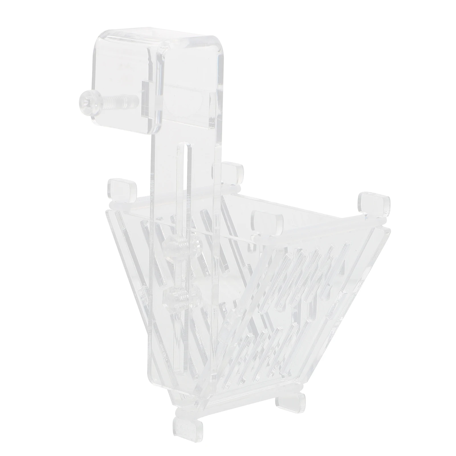 

Red Worm Fish Feeding Cup Acrylic Food Holder Tank Funnel Aquarium Feeder Supplies Container Cups Practical Durable