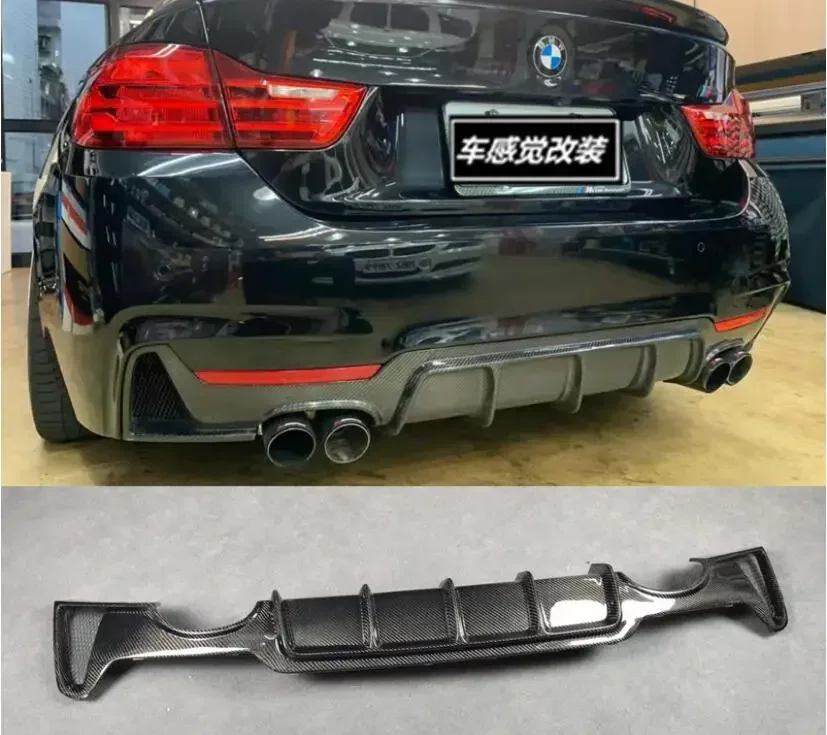 

Real Carbon Fiber Front Bumper Lip Spoiler Rear Diffuser Side Skirts Body Kit For BMW 4 Series F32 F33 F36