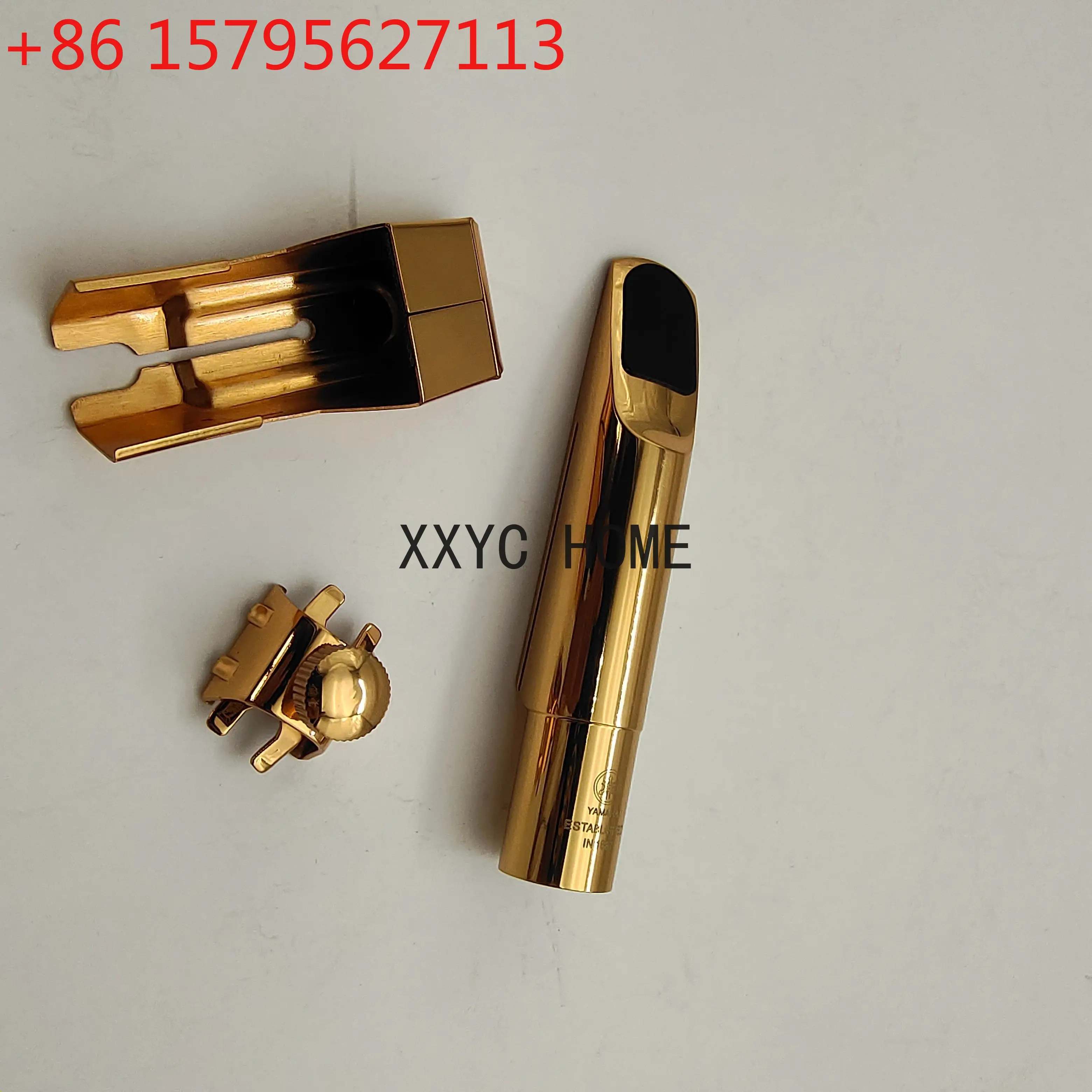 

Real Pictures Saxophone Metal Mouthpiece Brass Plated Size 5 6 7 8 9 For Alto Soprano Tenor Sax Accessories