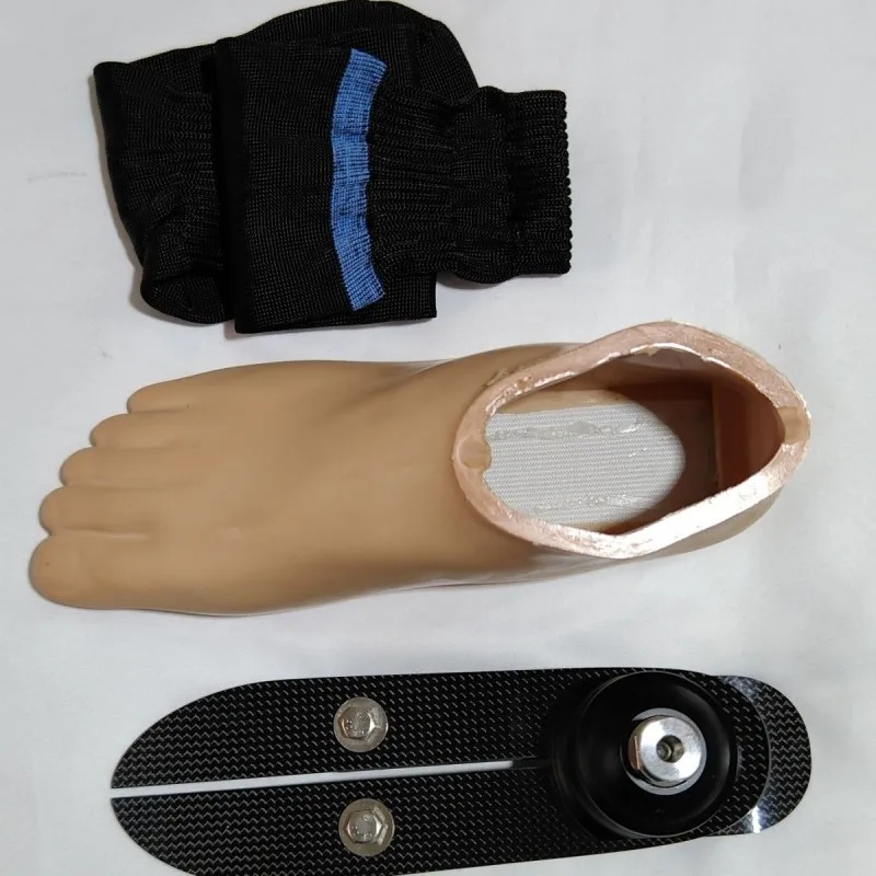 High-quality carbon fiber energy storage foot plates for prosthetic limbs, polyurethane foot plates and ankle joint connectors