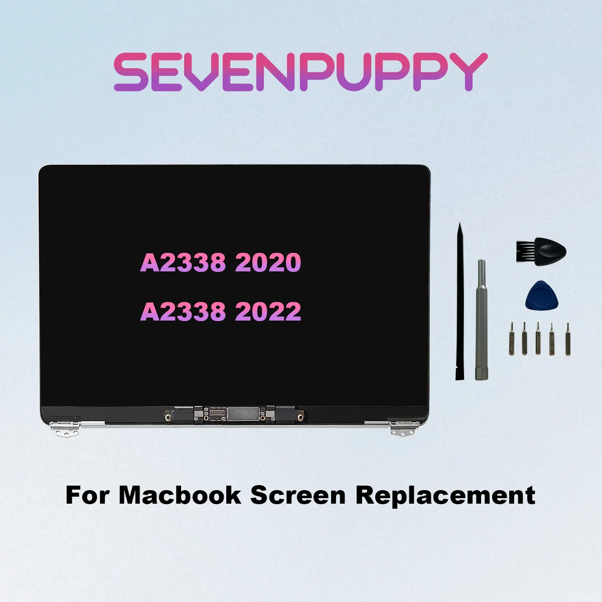 （ SEVEN PUPPY ）LCD Screen Replacement For MacBook Pro 13.3“ A2338 M1 M2 2020 2022 Year Full Display Assembly Complete Parts