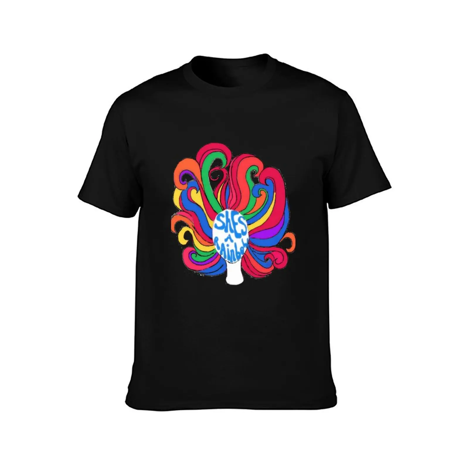 Shes a Rainbow T-Shirt Festival Casual Short Sleeve T-Shirt