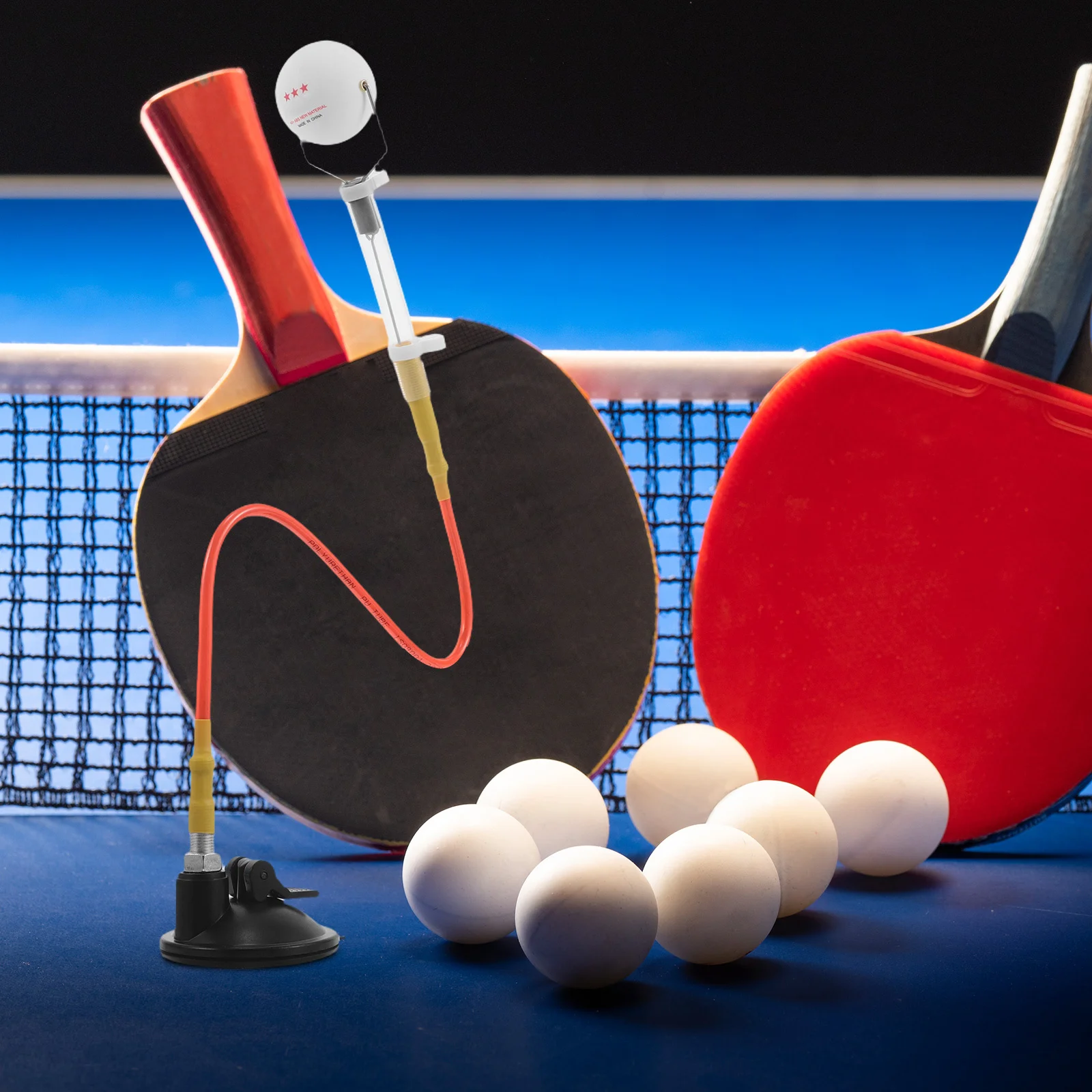 

Suction Cup Table Tennis Trainer Adjustable Ball Launcher Serve Training Device Indoor Pingpong Practice Tennis Trainer