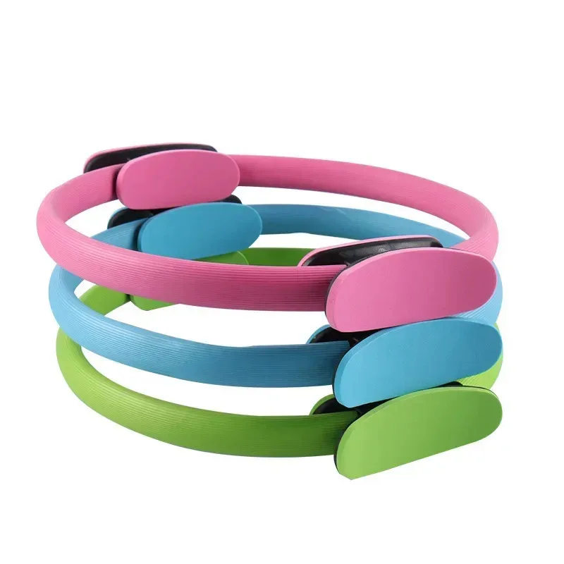 Fiess Women Girl Exercise Home Resistance Elasticity Yoga Ring Circle Gym Workout Pilates Accessories Fitness Body Building