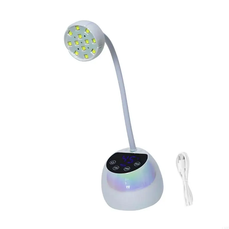 

C1FF Automatic Transducer Unguis Lamp Mobile Rechargeable Fast Drying LED Light For Cream Rub
