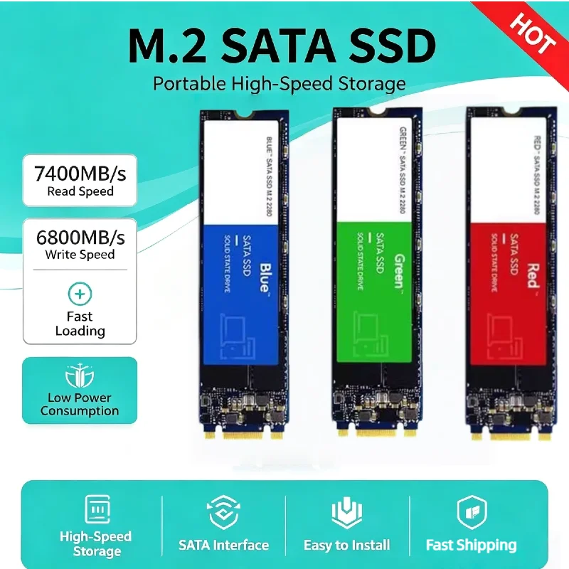 [Brand+] M.2 2280 NGFF SSD Unidade de Estado Sólido Interna de Ultra Alta Capacidade 1TB 2TB para Laptop, Desktop, PC, PS5 e Backup de Dados de Jogos