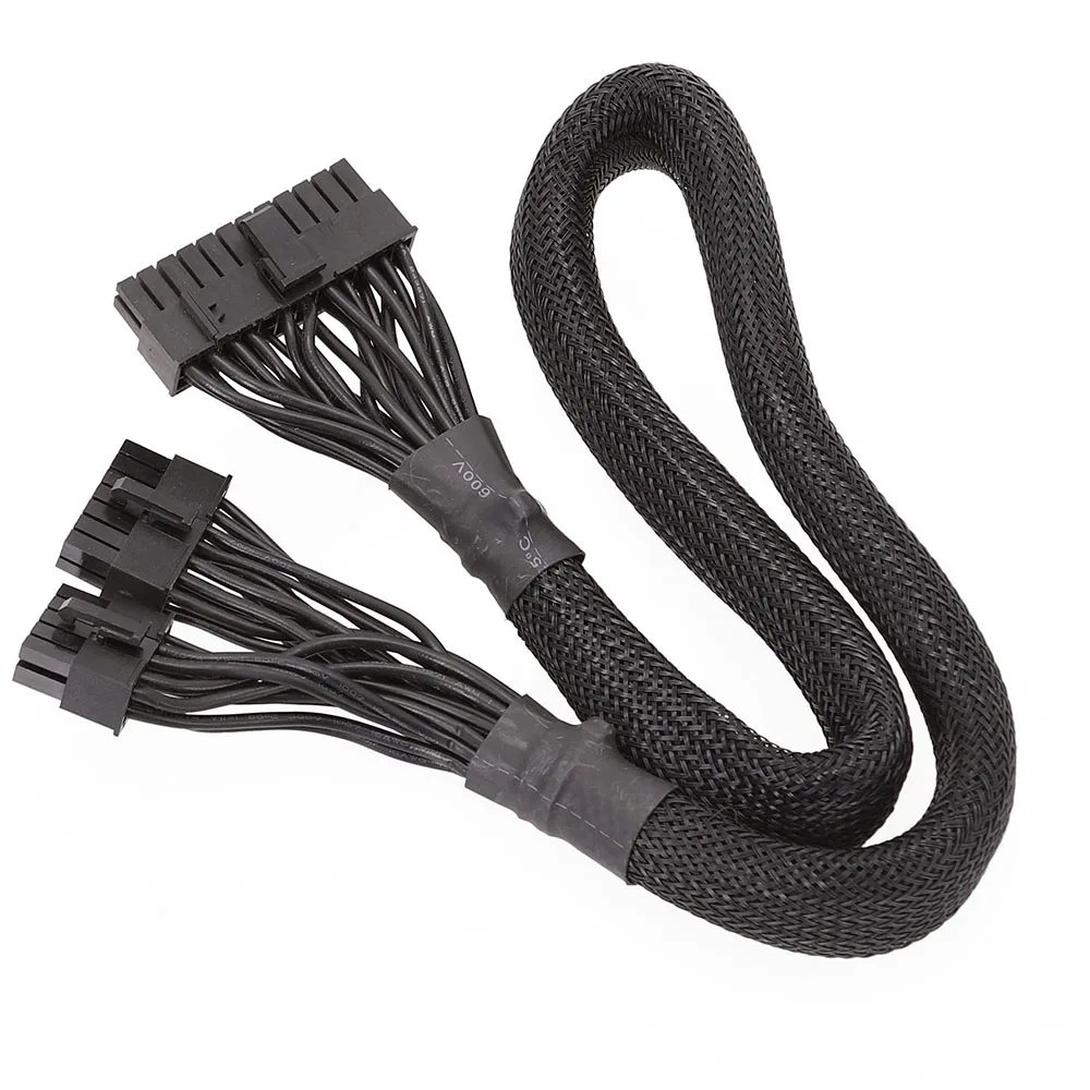 14+10Pin to 24 Pin ATX Power Supply Cable 20+4 Pin PC PSU Motherboard Cable for Corsair AX1500I AX1200I AX860I AX760I