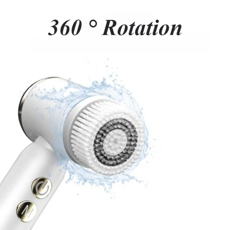 مدلك تنظيف الوجه للنساء، معدات تجميل البشرة المقاومة للماء، منظف كهربائي، فرشاة تنظيف العناية بالبشرة العميقة #4