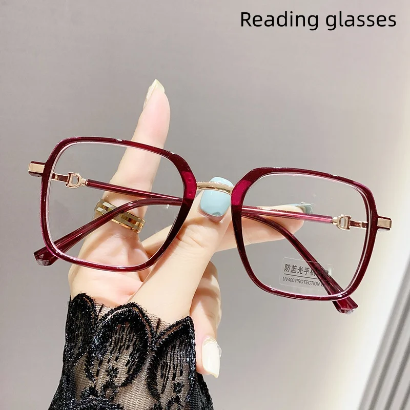 Fashionable Fashionable Large-Frame Polygonal Reading Glasses for Women, Anti-Blue Light Reading Glasses for Middle-Aged and Elderly People - Aliexpress Deal