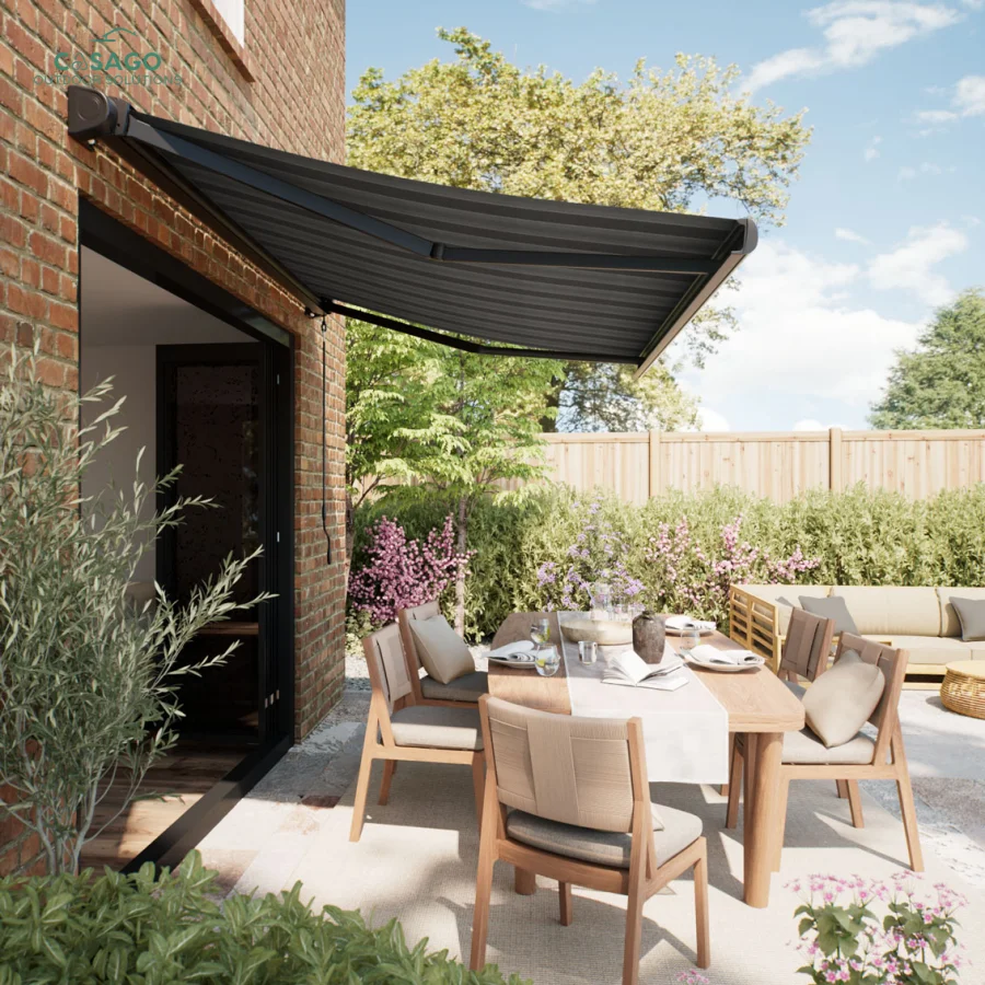 Made in China Multiple Sizes and Colors Available Outdoor Use Sunshade Rainproof and Canopy Easy Installation Manual Awning