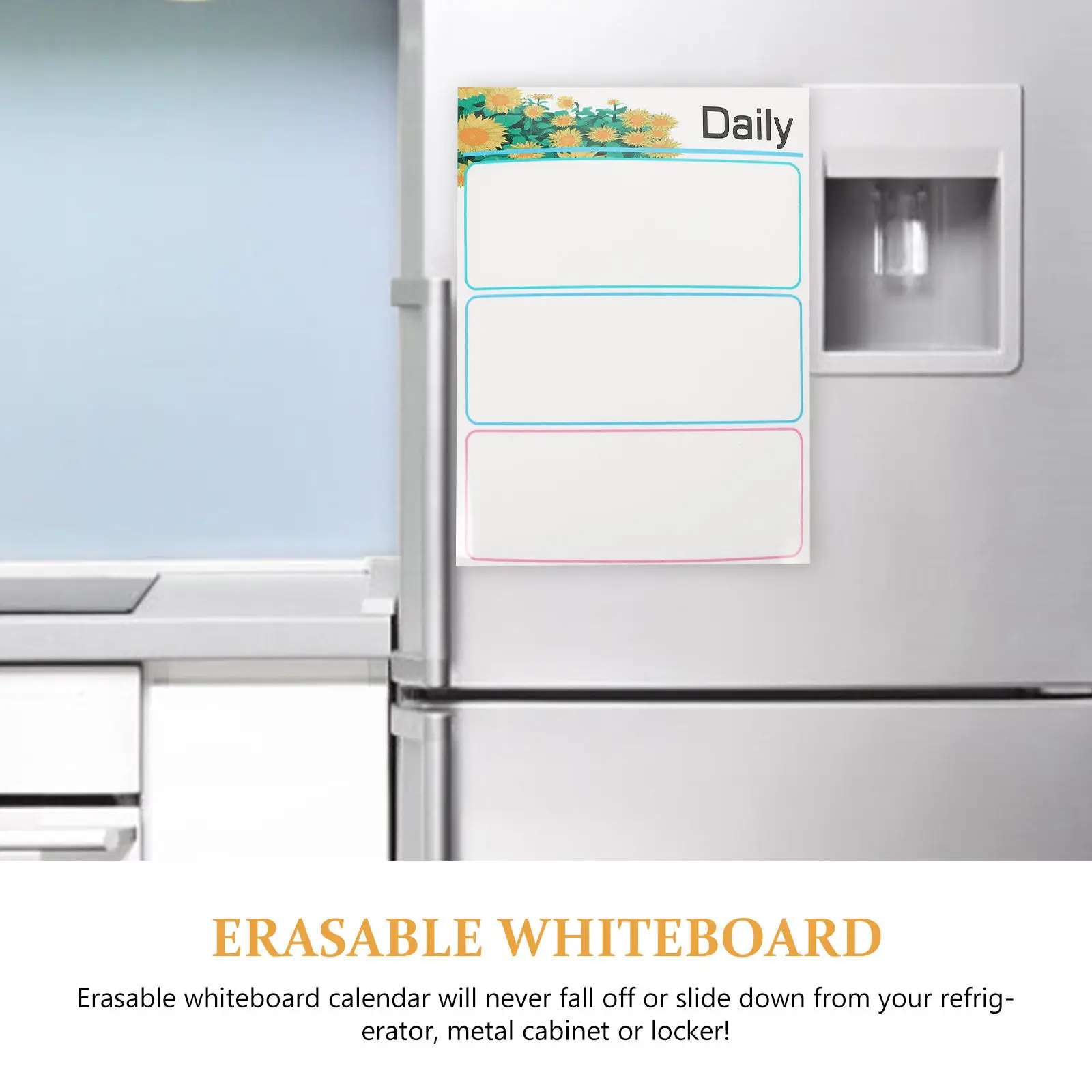 Premium Magnetic Writing Board for Fridge Dry Erase Calendar Planner Family Schedule Tracker to Do List Message Board Kitchen