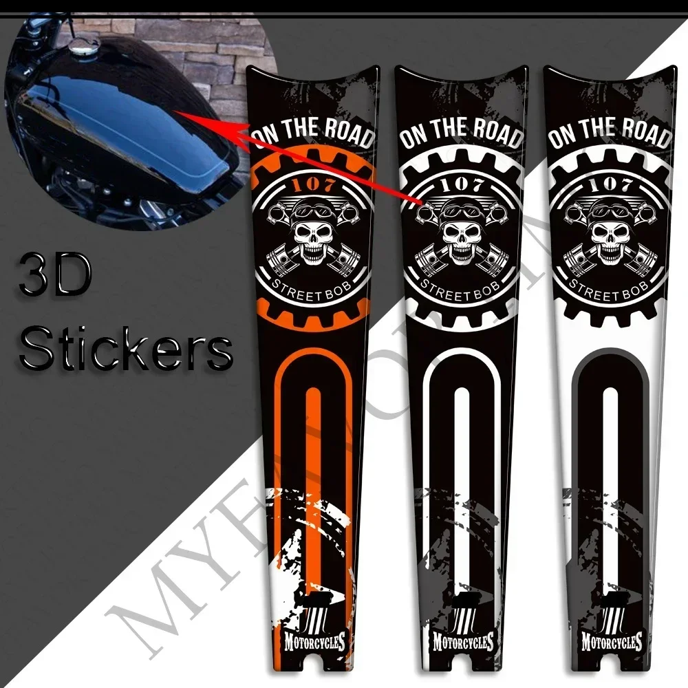 

Davidson Street Bob FXBB 107 M8 For Harley Motorcycle Decals Protector Tank Knee Pad Side Grips Gas Fuel Oil Kit