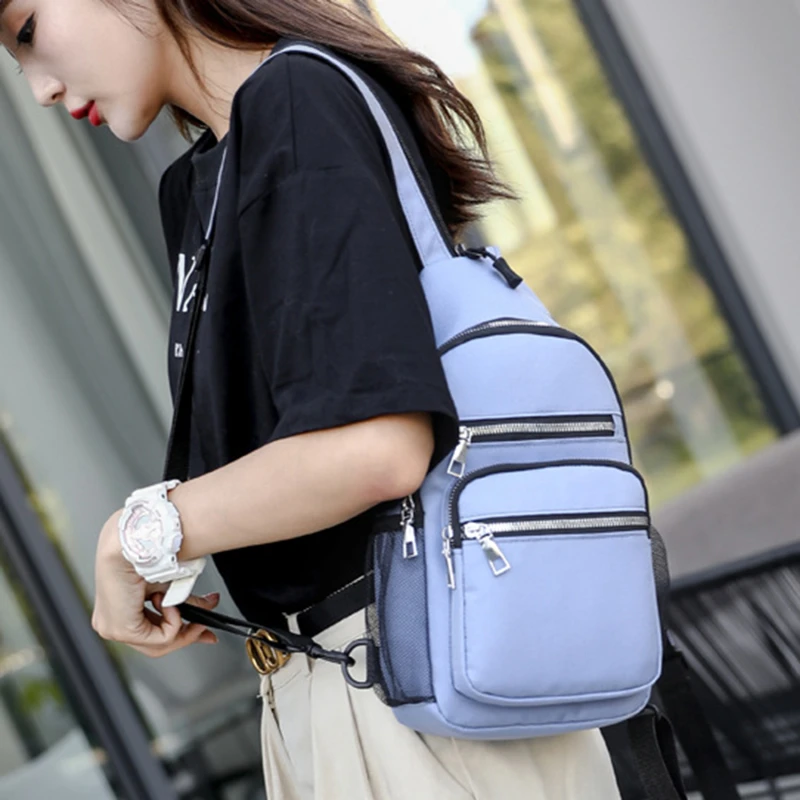 Women Small Backpack Chest Bag Sling Messenger Bags Female Sports Bag Mini Travel Bagpack Crossbody Bag Girl Back Pack