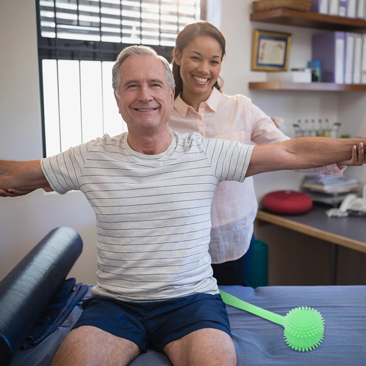 

1pc Massage Hammer Soft Rubber Head Ergonomic Handle For Back Neck Leg Pain Relief Stick Hammer Home Travel Office Use