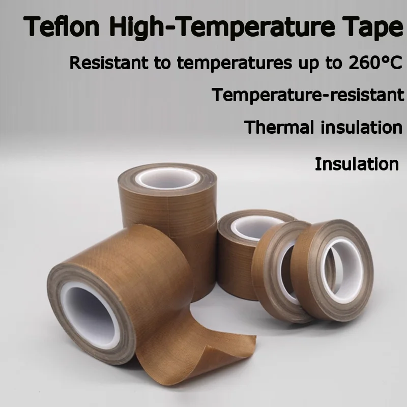 

Teflon tape, high-temperature resistant adhesive tape, heat insulation and electrical insulation cloth, anti-scald fabric, seali