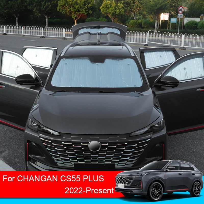 For CHANGAN CS55 PLUS 2022-2025 Car Sunshades UV Protection Cover Window Curtain Sun Shade Visor Front Windshield Car Accessory