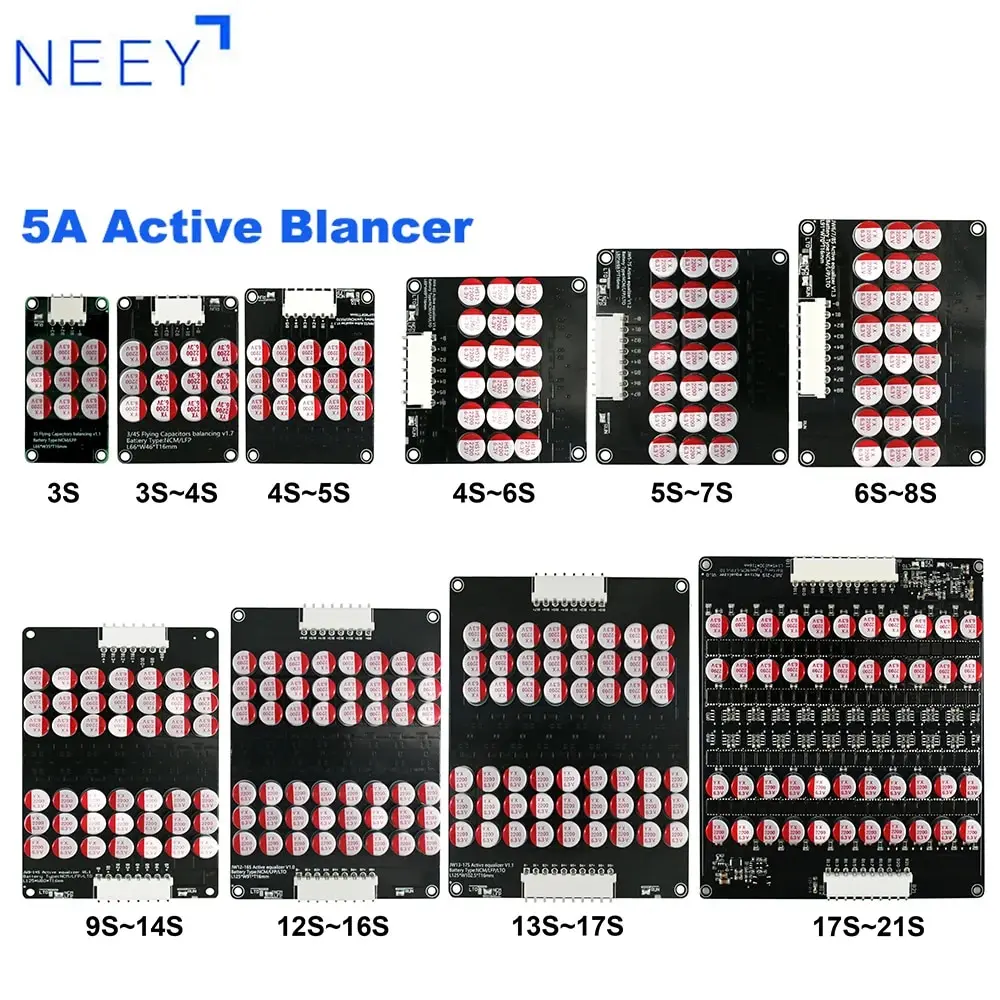 5A Aktywny korektor 3S 4S 5S 6S 7S 8S 9S 10S 11S 12S 13S 14S 15S 16S 17S 21S Balancer Lifepo4/lipo/lto Kondensator akumulatora