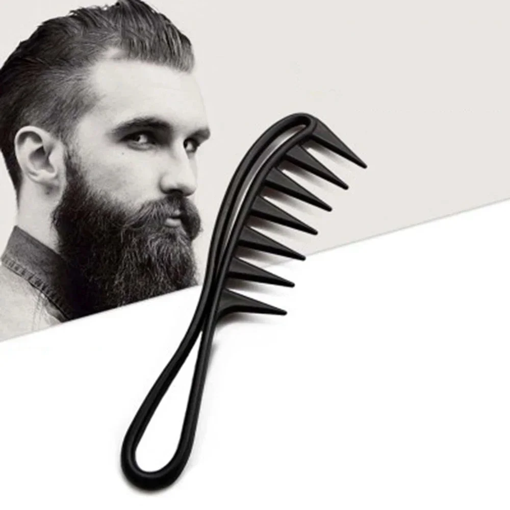 Wide Tooth Shark Plastic Comb para Homens, Oil Comb, Hair Clipper, Curling Salon, Home Cabeleireiro, Massage Styling Tools