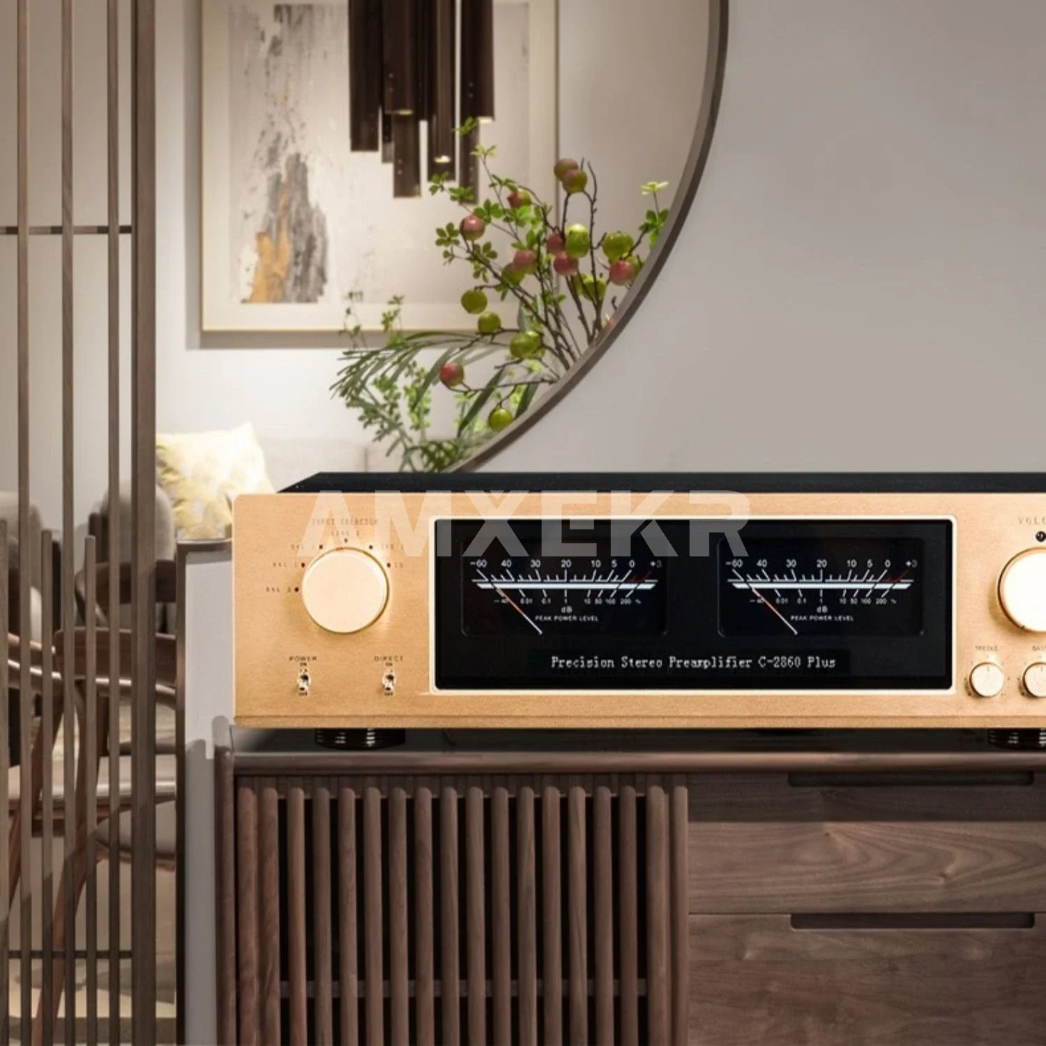 صانع الصوت مرجع الحلق الذهبي C-2860 Plus مضخم المسبق المتوازن بالكامل HiFi Fever Preamplifier