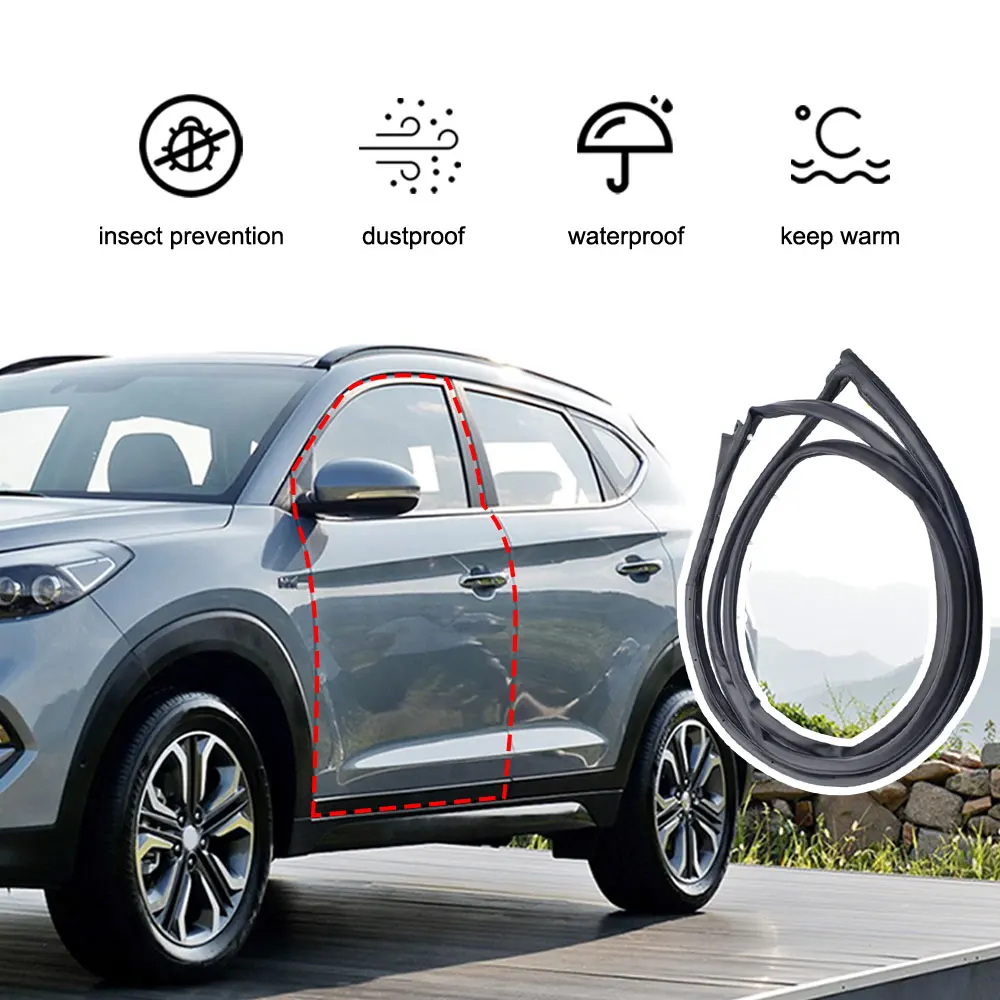 

Уплотнители для левой передней двери для Hyundai Tucson 2010 2011 2012 2013 2024 2015, резиновый уплотнитель двери 831402S000