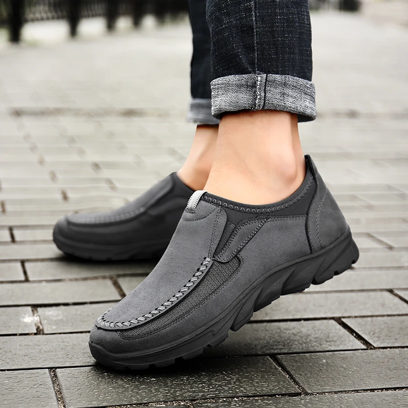 Heren Casual Sneakers Ademende Loafers Sneakers Nieuwe Mode Comfortabele Platte Handgemaakte Retro Vrijetijdsloafers Schoenen Heren Schoenen