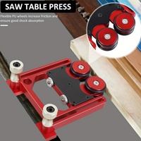 Stock Guide Roller Aluminum Alloy One-Way Table Saw Feeding Guide Roller Adjustable Thin Rip Jig Anti-Rebound Feather Board Tool