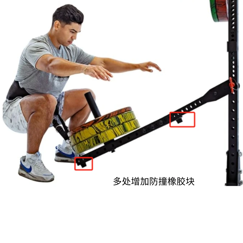 Multi Use Belt Squat Attachment,Adjustable Length Belt, Squat System, Squat Machine,Lever Lifting Belt,Lever Arms