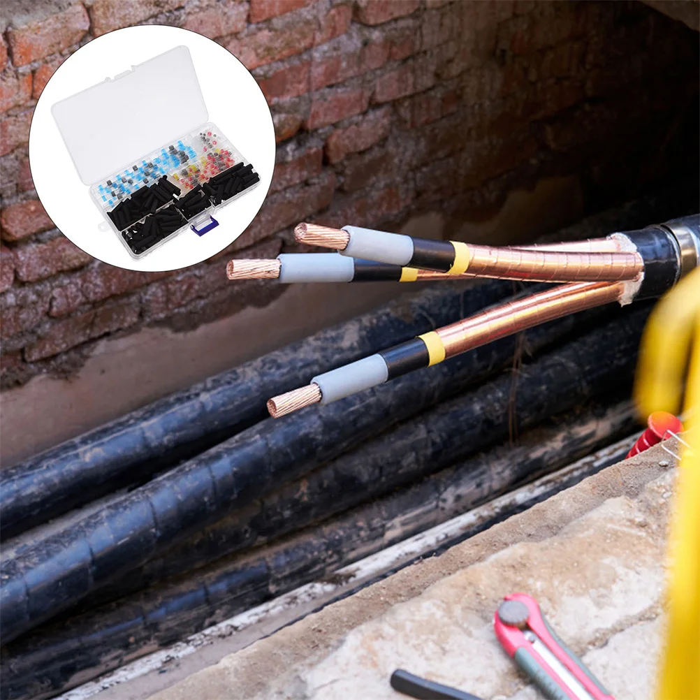 

600Pcs Heat Shrink Solder Connectors Waterproof Butt Splice Wire Connectors Kit for Automotive Electrical Connections Repair