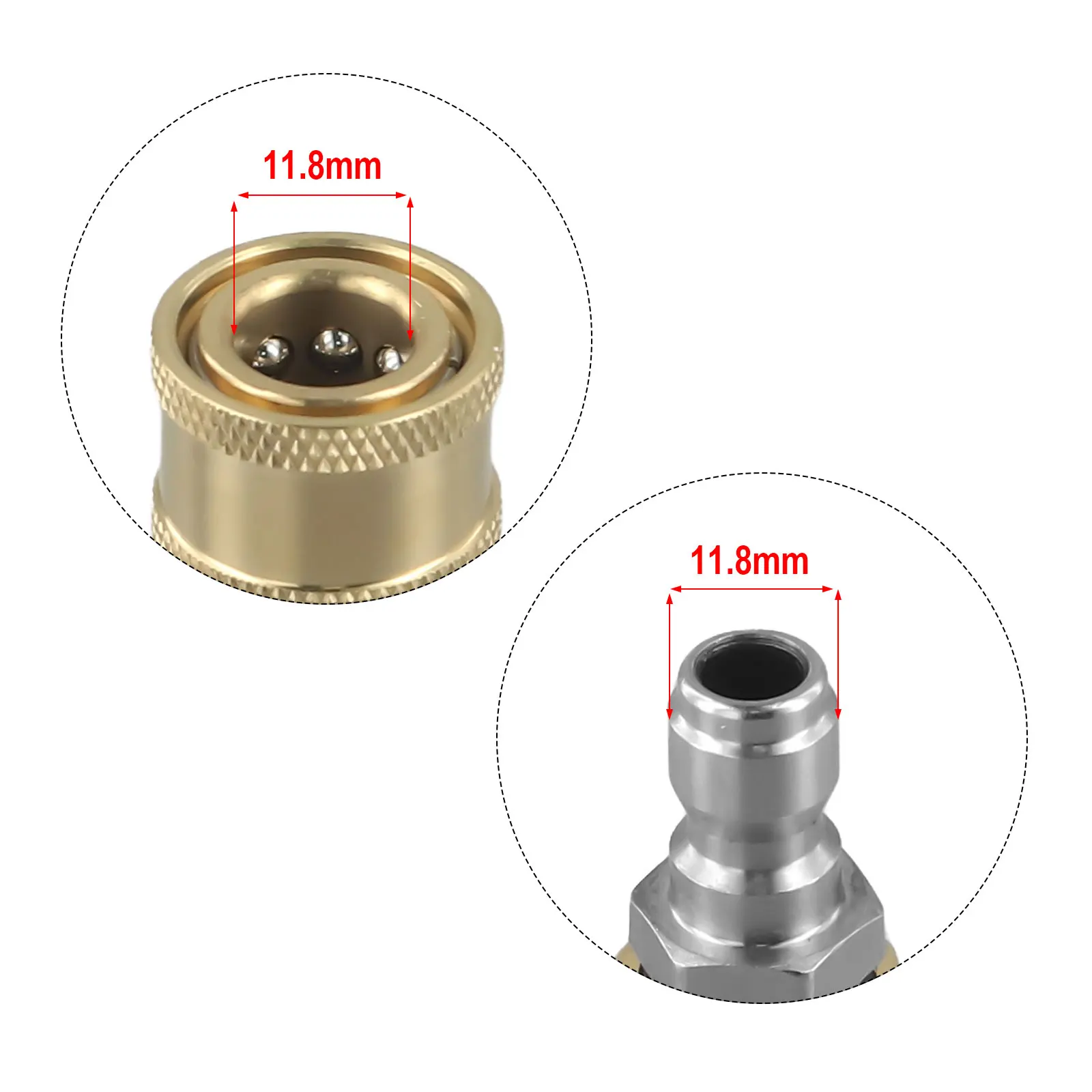 

Латунный адаптер-коннектор для клапана M14*1.5, быстросъемный, для стиральных машин, 1/4 дюйма, аксессуар-насадка