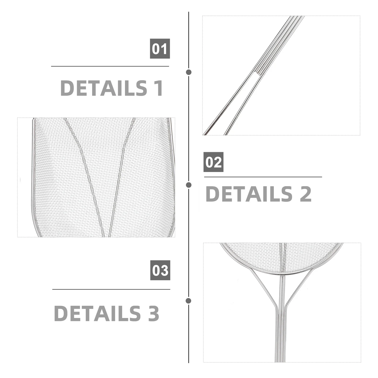 

Stainless Steel Oil Residue Shovel Household Skimmer Colander Filter Spoon Mesh Frying Slotted Long Handle Kitchen Tool Pasta