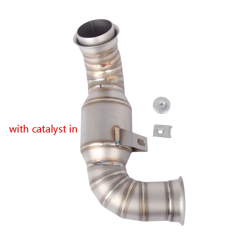 

Mid Link Pipe Motorcycle Exhaust System Stainless Steel With Catalyst Slip Modified For DUKE 790 890 Adventure R Rally 2024 2025
