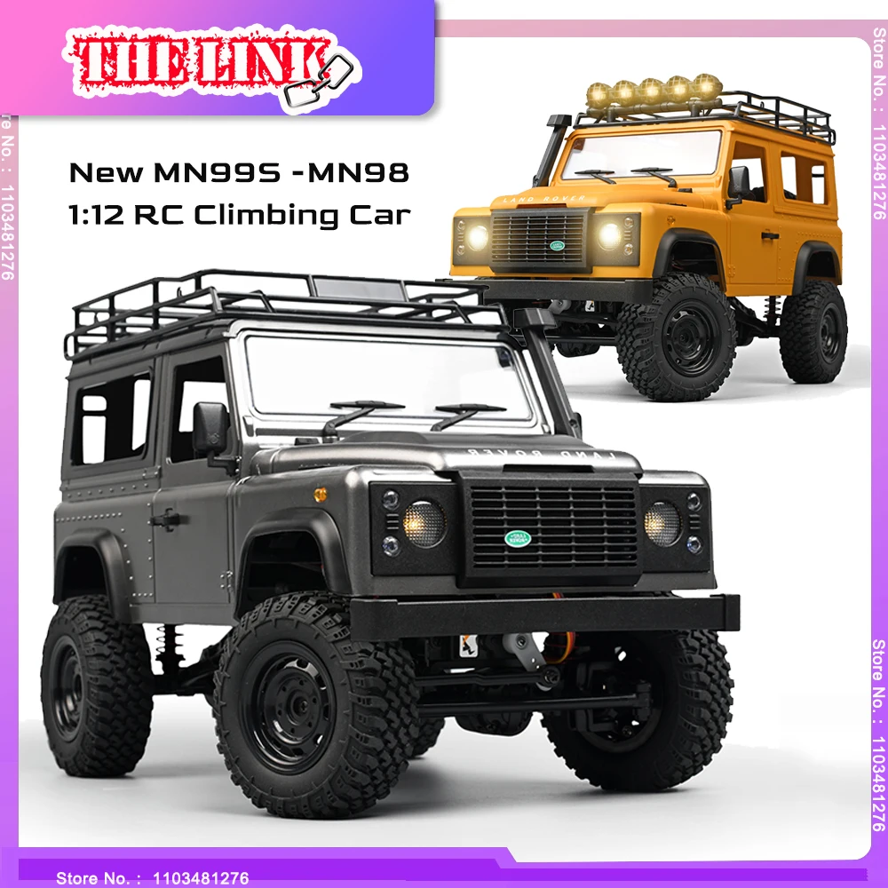 

MN99S /MN98 RC 1:12 Scale Remote Control Climbing Car 4WD All Terrain RC Jeep with Led Lights Upgraded Hobby RTR RC Toy Gift Boy