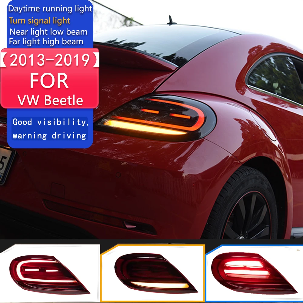 

Car Lights for VW Beetle LED Tail Light 2013-2019 Rear Stop Lamp Animation Dynamic Signal DRL Reverse Automotive Accessories