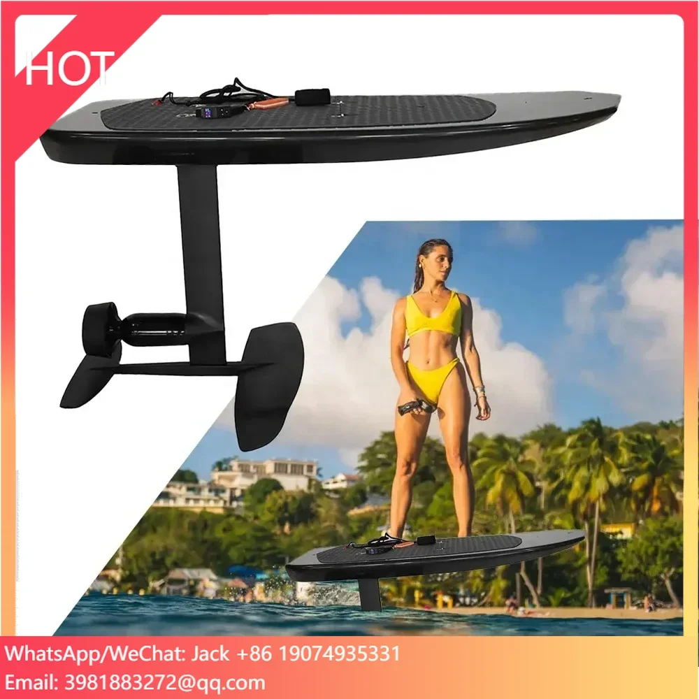 

Black Efoil Electric Hydrofoil E foil Surfboard Custom Factory Wholesale Water Sport Jet Ski E-foil Carbon Board Motor