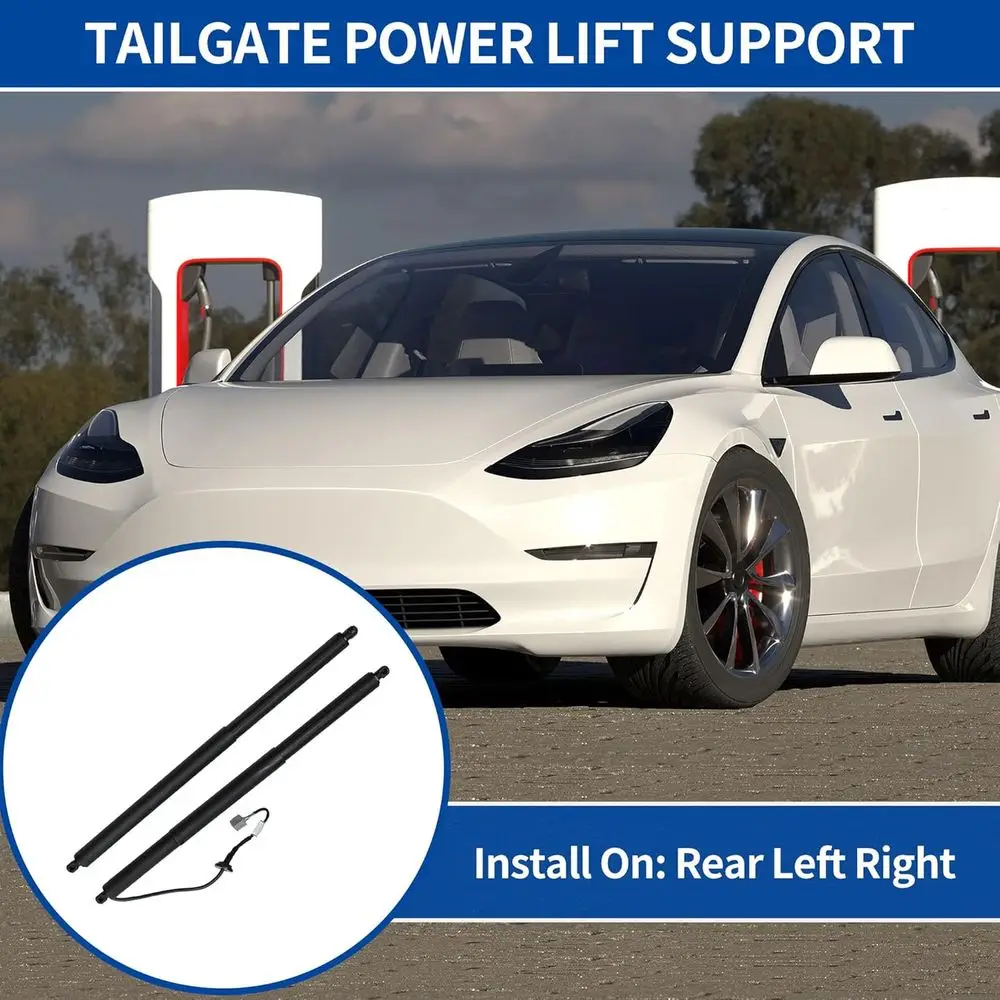 X AUTOHAUX Rear Left Right Tailgate Power Lift Support for Tesla Model S 2012-2019 Liftgate Power Hatch Shock Strut No.600661000