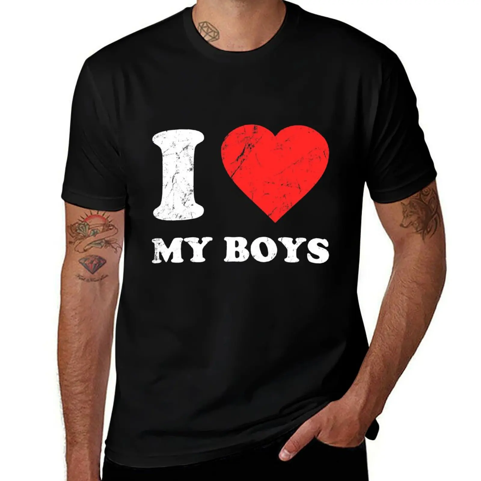 

I Love My Boys T-Shirt clothes Man t-shirt essential t shirt fitted t shirts for men
