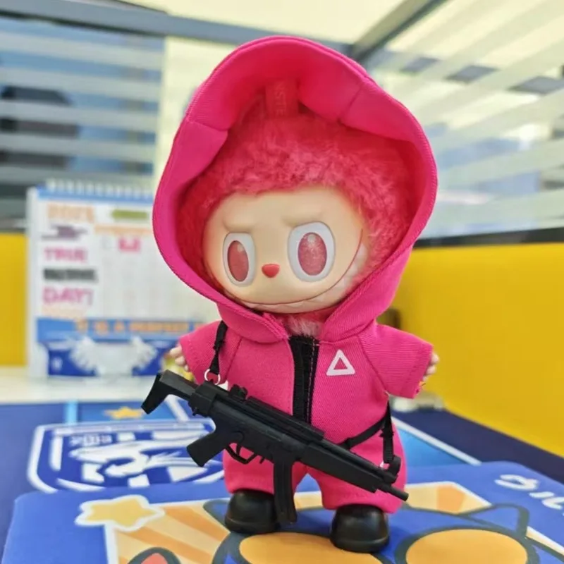 فقط الملابس ل V1 V2 V3 Labubu المأكولات البحرية لعبة الجندي دمية زي الدراما الكورية اكسسوارات الديكور اللعب هدايا عيد الميلاد #3