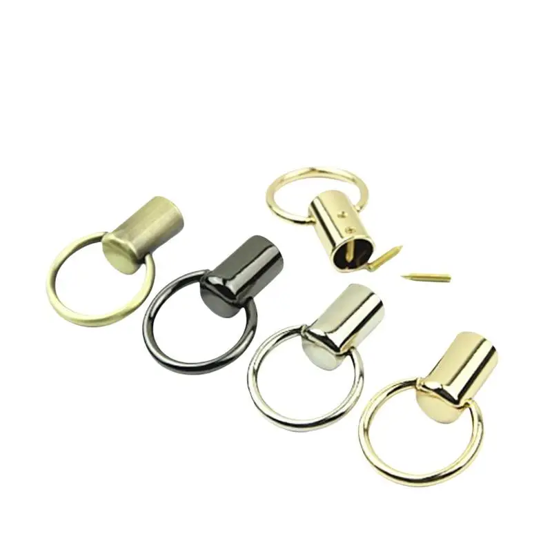 2 Stück Metall-Schlaufen zum Anbringen an der Seitenkante von Taschen, zum Basteln von Lederartikeln, für Taschenriemen, Gürtel, Tragegriffe und Schulteraccessoires. – Detail 6