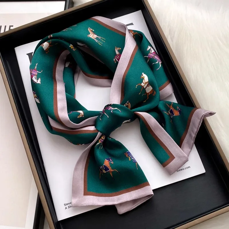 elegant-horse-pattern-scarf-women-multi-functional-neck-scarf-headband-bag-accessory-soft-smooth-silk-touch-lightweight