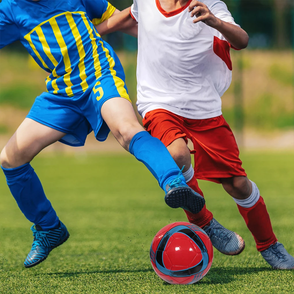 Football Soccer Balls Official Size 5 PVC Material Seamless Wearproof Anti-slip Team Training Match Footy Ball